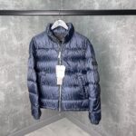 Di*eor Oblique Down Navy Blue Jacket