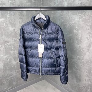 Di*eor Oblique Down Navy Blue Jacket