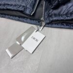 Di*eor Oblique Down Navy Blue Jacket - Image 4