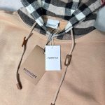 Bur*b Print Hoodie Beige - Image 2