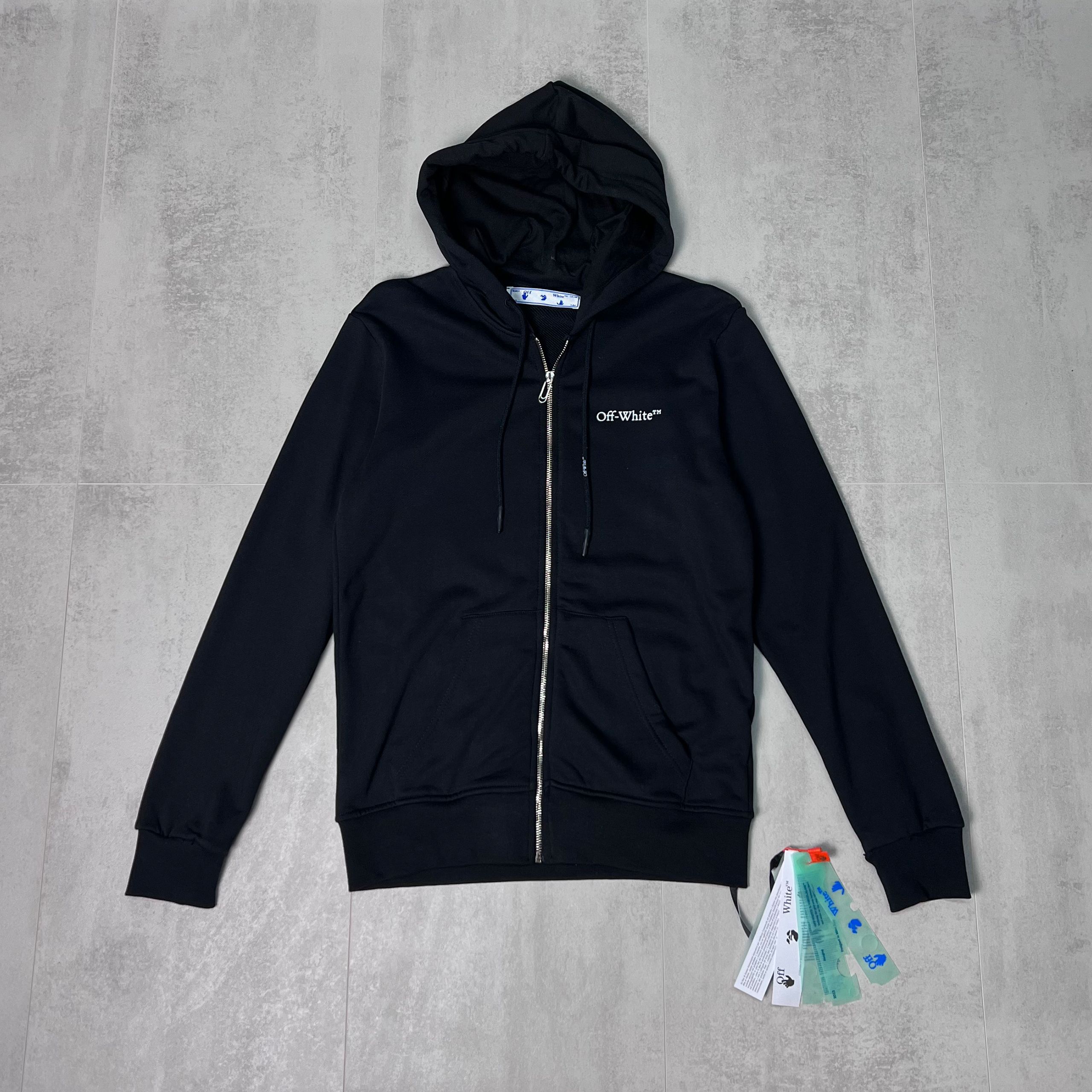 IMG_7225 OFF wht Zipper Hoodie - Image 1