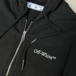 OFF wht Zipper Hoodie - Image 2