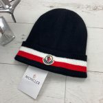 MONCL*EAR RED WHITE STRIPE HAT - Image 2